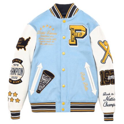 Classic Blue Varsity Jacket