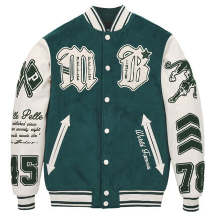 Varsity Green And White Jacket