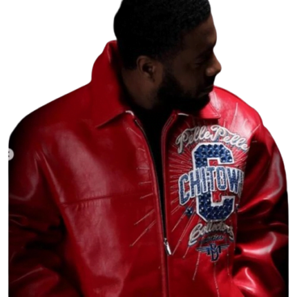 Chi Town Red Leather Jacket