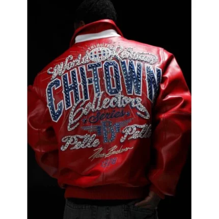 Chi Town Red Leather Jacket