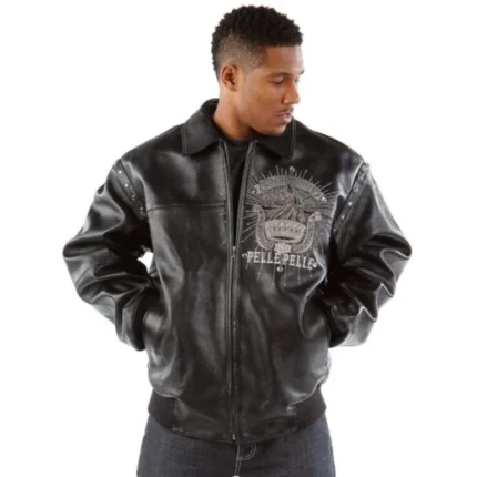 Grandmaster Black Leather Jacket