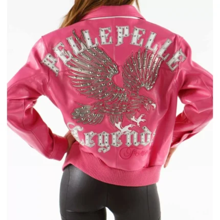 Legends Pink Leather Jacket