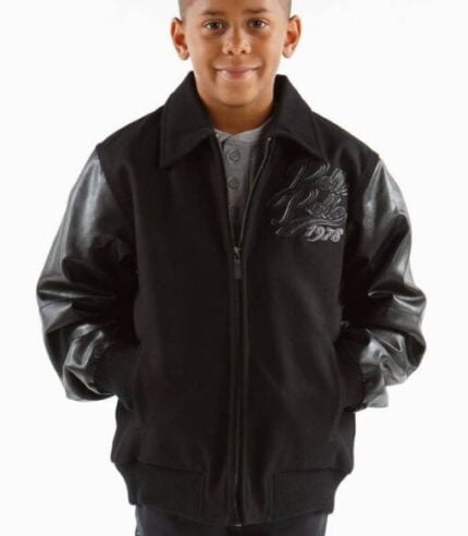 Pelle Pelle Black Kids Jacket