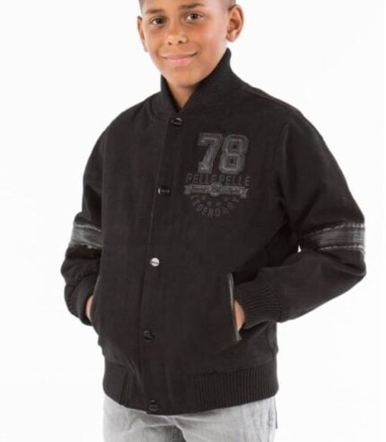 Pelle Pelle Black Legendary 78 Kids Jacket