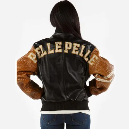 Pelle Pelle Black Letterman Tim Women Jacket