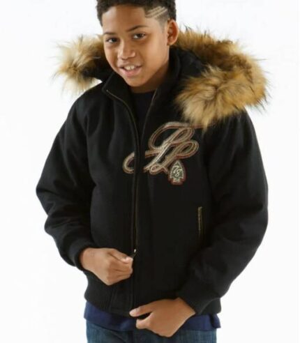 Pelle Pelle Black Trail Blazer Kids Jacket