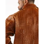 Pelle Pelle Chestnut Alligator Brown Jacket