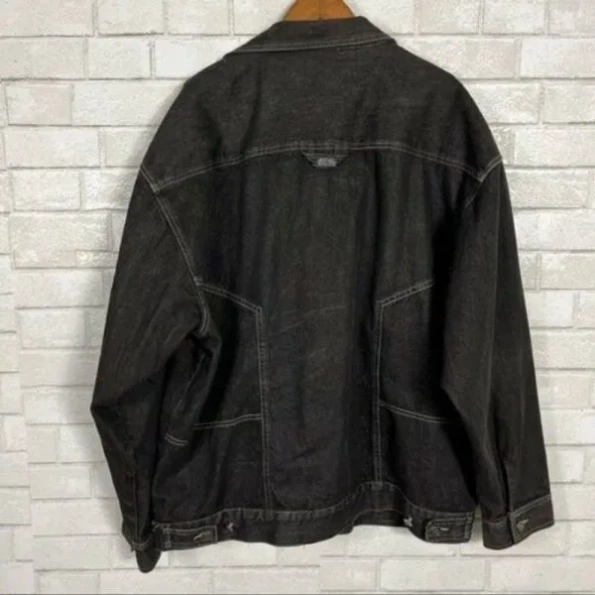 Pelle Pelle Denim Charcoal Black Jacket 2