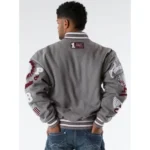 Pelle Pelle Men Grey Varsity Jacket 2