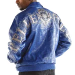 Pelle Pelle Shoulder Crest Blue Leather Jacket