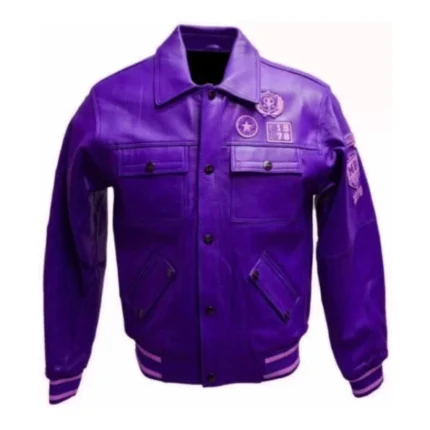 Pelle Pelle Stone Purple Leather Jacket