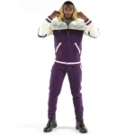 Purple & White Men Tracksuit