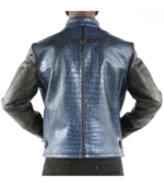 Pelle Pelle Top Grain Blue Leather Jacket