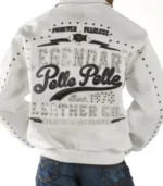 Pelle Pelle White Legendary Studded Jacket