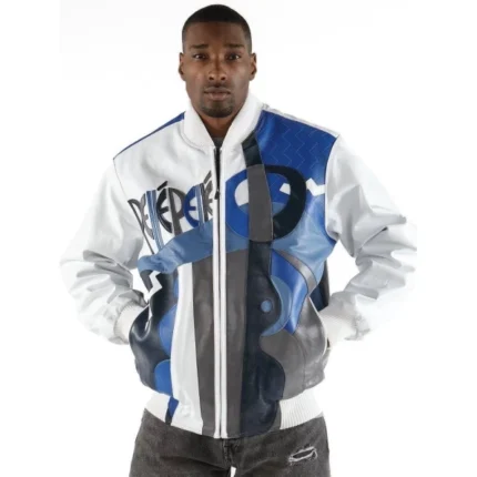 Pelle Pelle White Plush Picasso Jacket