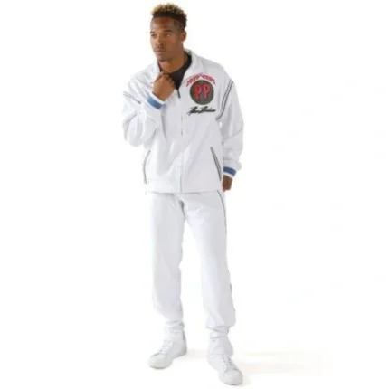 Pelle Pelle White Warmup Tracksuit