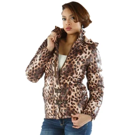 Pelle Pelle Women Cheetah Brown Winter Coat