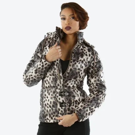 Pelle Pelle Women Cheetah Print Winter Coat