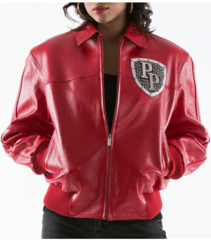 Pelle Pelle Women Encrusted Varsity Jacket