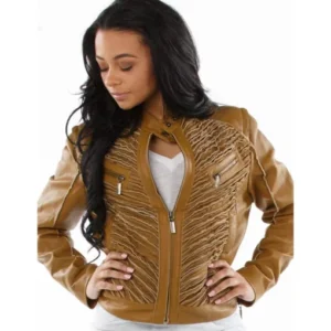 Pelle Pelle Women Slashed Brown Jacket