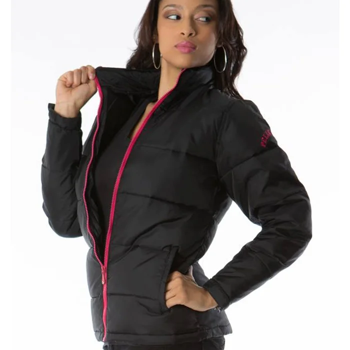 Pelle Pelle Womens Bubble Black Polyester Jacket