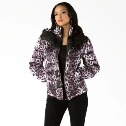 Pelle Pelle Womens Bubble Purple Polyester Jacket