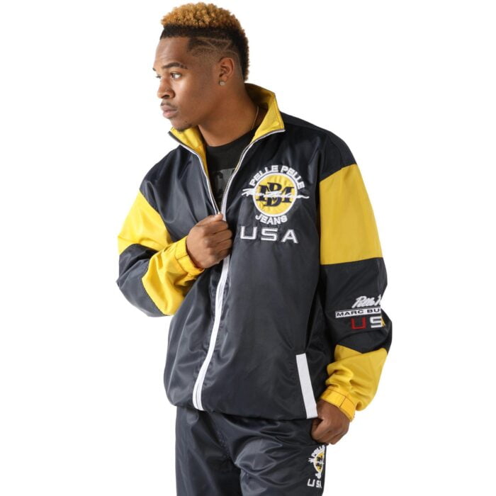 Pelle Pelle Yellow And Black Tracksuit