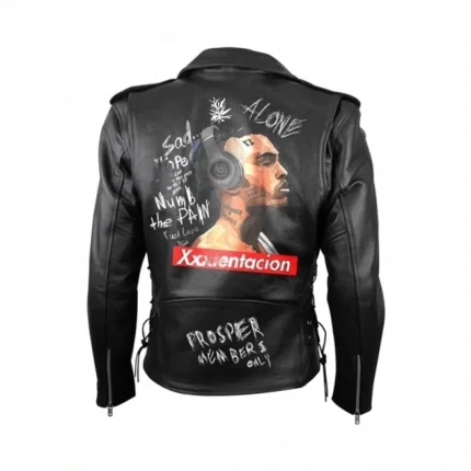 XXXtentacion Black Leather Jacket