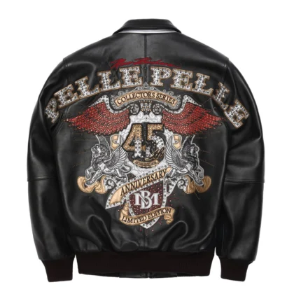 45th Anniversary Black Leather Jacket