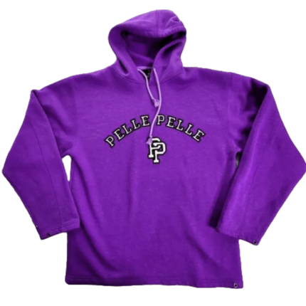 Purple Pullover Wool Hoodie