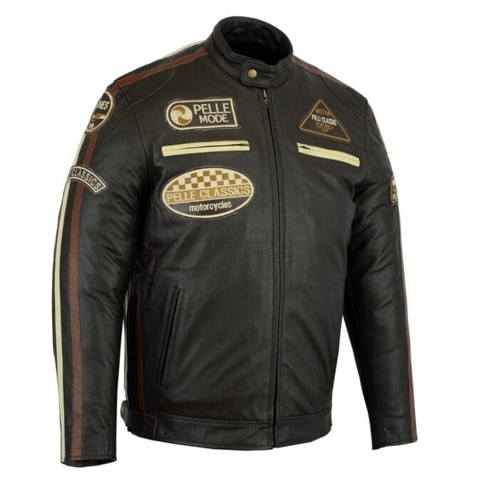 Pelle Fashion Motorbike Motorcycle Black Leather Jacket 1