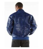 Pelle Pelle Basic Large Croc Men Blue Jacket