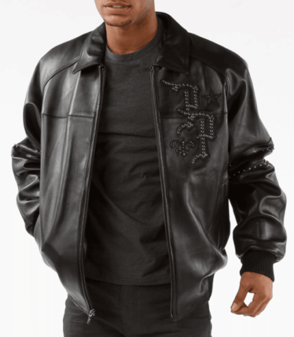 Pelle Pelle Black Caliber Men Leather Jacket