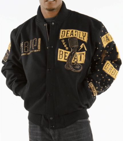 Pelle Pelle Black Deadly Beat Men Jacket