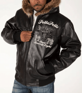 Pelle Pelle Black Power and Speed Men Jacket