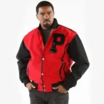 Pelle Pelle Crimson Red Men Wool Jacket