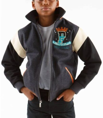 Pelle Pelle Grey 78 American Kids Jacket