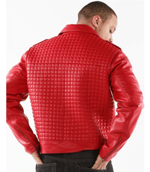 Pelle Pelle Houndstooth Men Biker Jacket