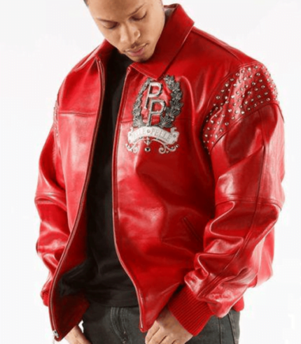 Pelle Pelle King Red Men Leather Jacket