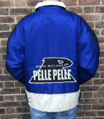 Pelle Pelle MB Big Logo Blue Metallic Jacket