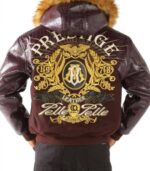 Pelle Pelle Maroon Prestige Men Fur Jacket