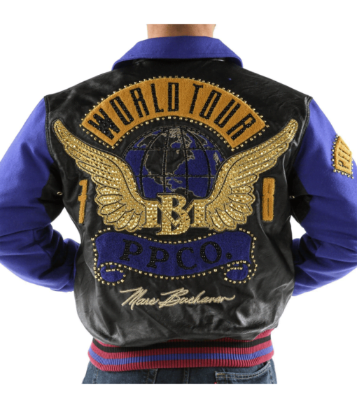 Pelle Pelle Men World Tour Bomber Blue Jacket