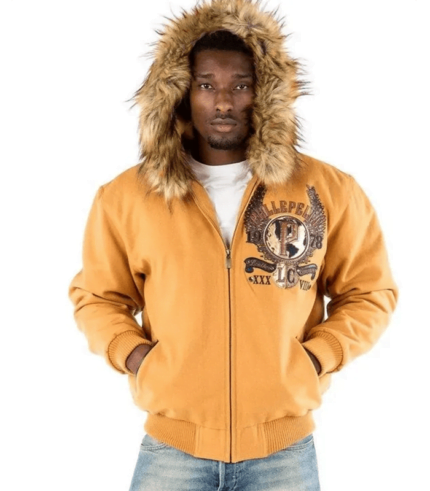 Pelle Pelle Men Yellow 1978 Hooded Jacket