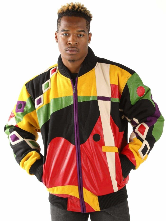 Pelle Pelle Mens Abstract multicolor Jacket 1