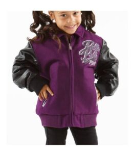 Pelle Pelle Purple and Black Kids Jacket