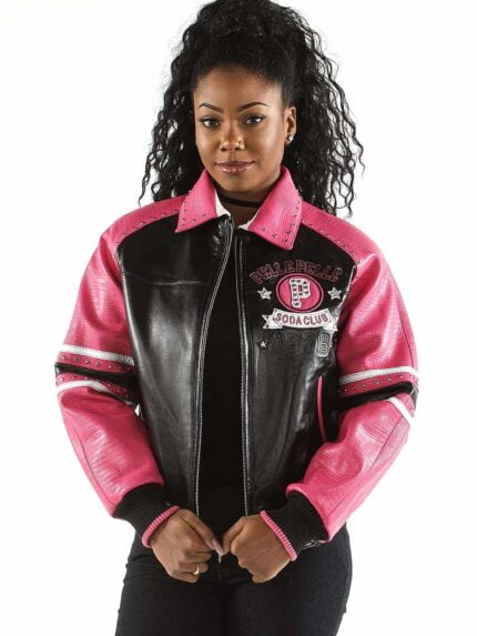 Pelle Pelle Soda Club Pink Leather Jacket