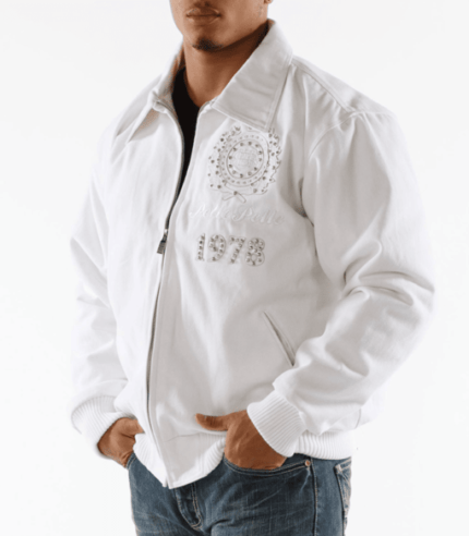 Pelle Pelle USA Men White Jacket