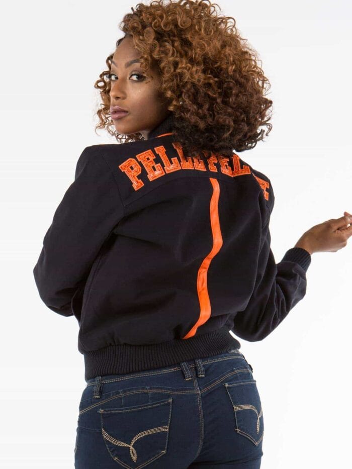 ladies gator p black and orange jacket