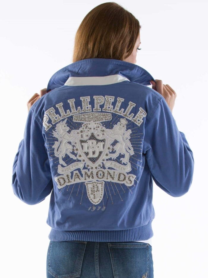 ladies platinum diamonds cornflower jacket