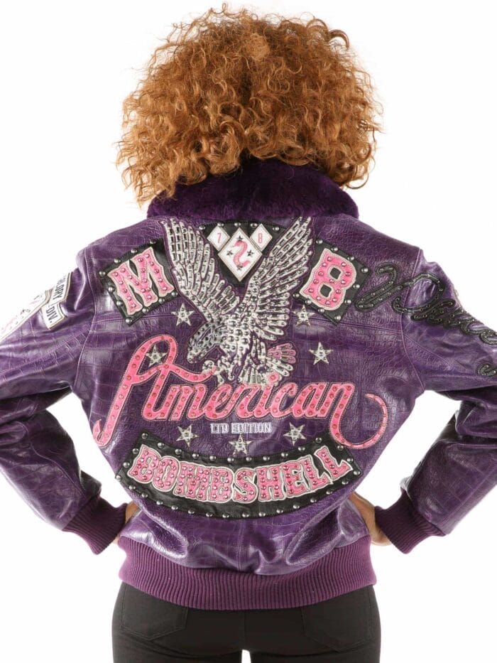 pelle pelle american bombshell purple jacket